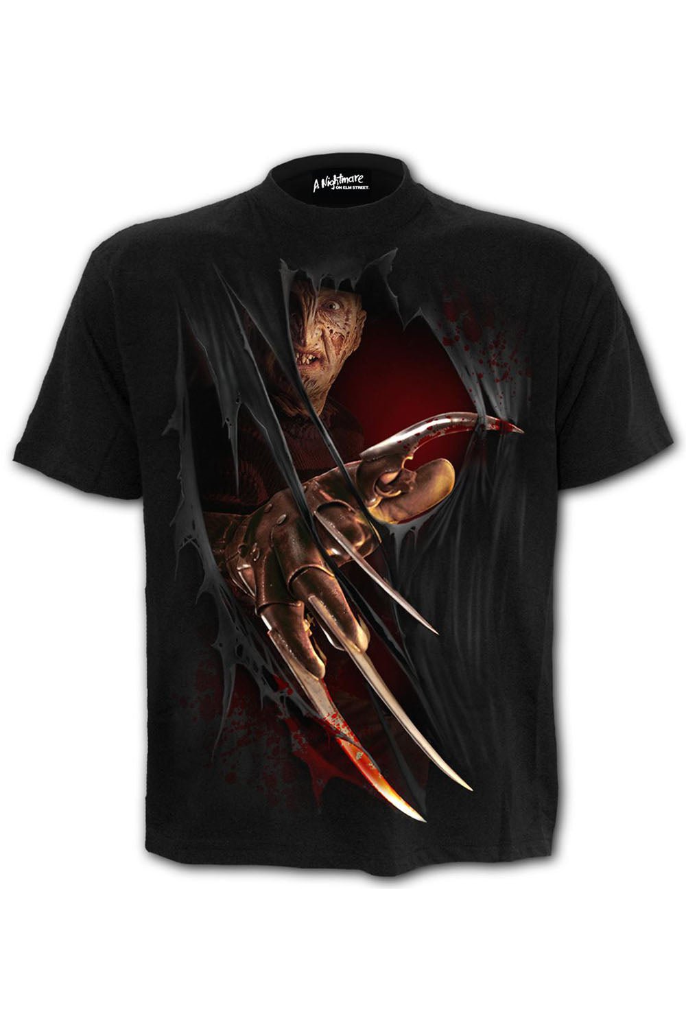 Freddy Claws: Nightmare on Elm Street T-Shirt - graphic t-shirt - VampireFreaks - Spiral