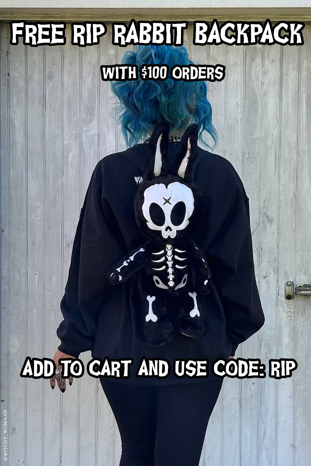 RIP Rabbit Plush Backpack – VampireFreaks