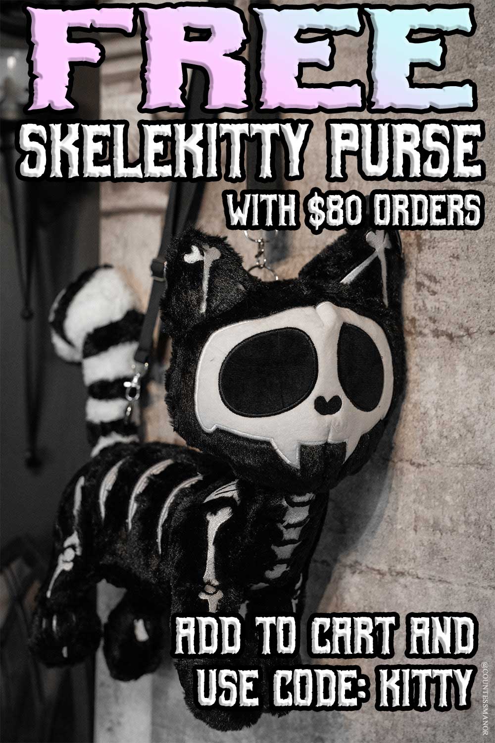 Skelekitty Purse