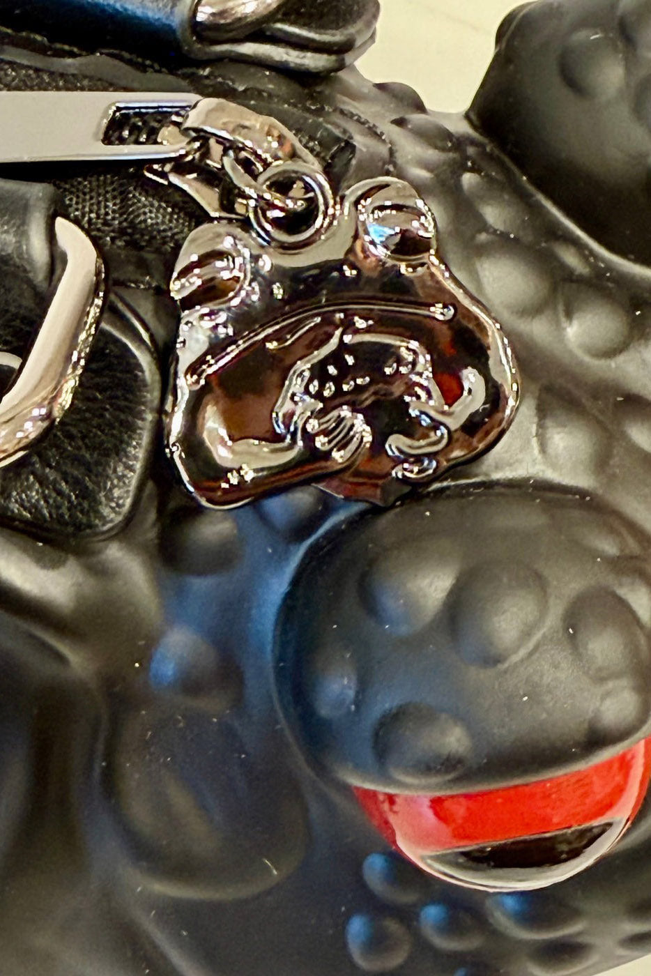 weird girl frog purse with toad charm