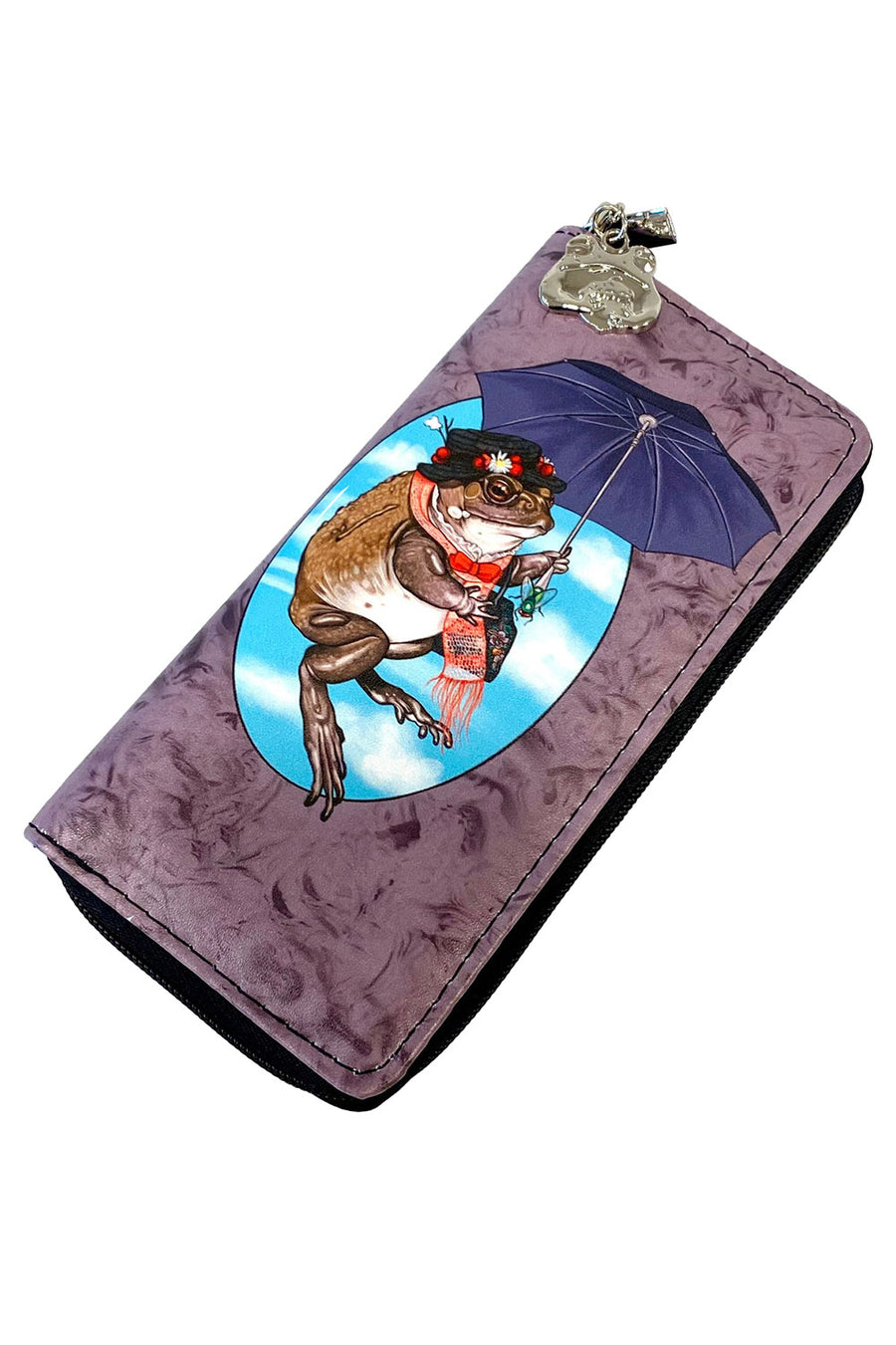 whimsical toad wallet made of vegan leather