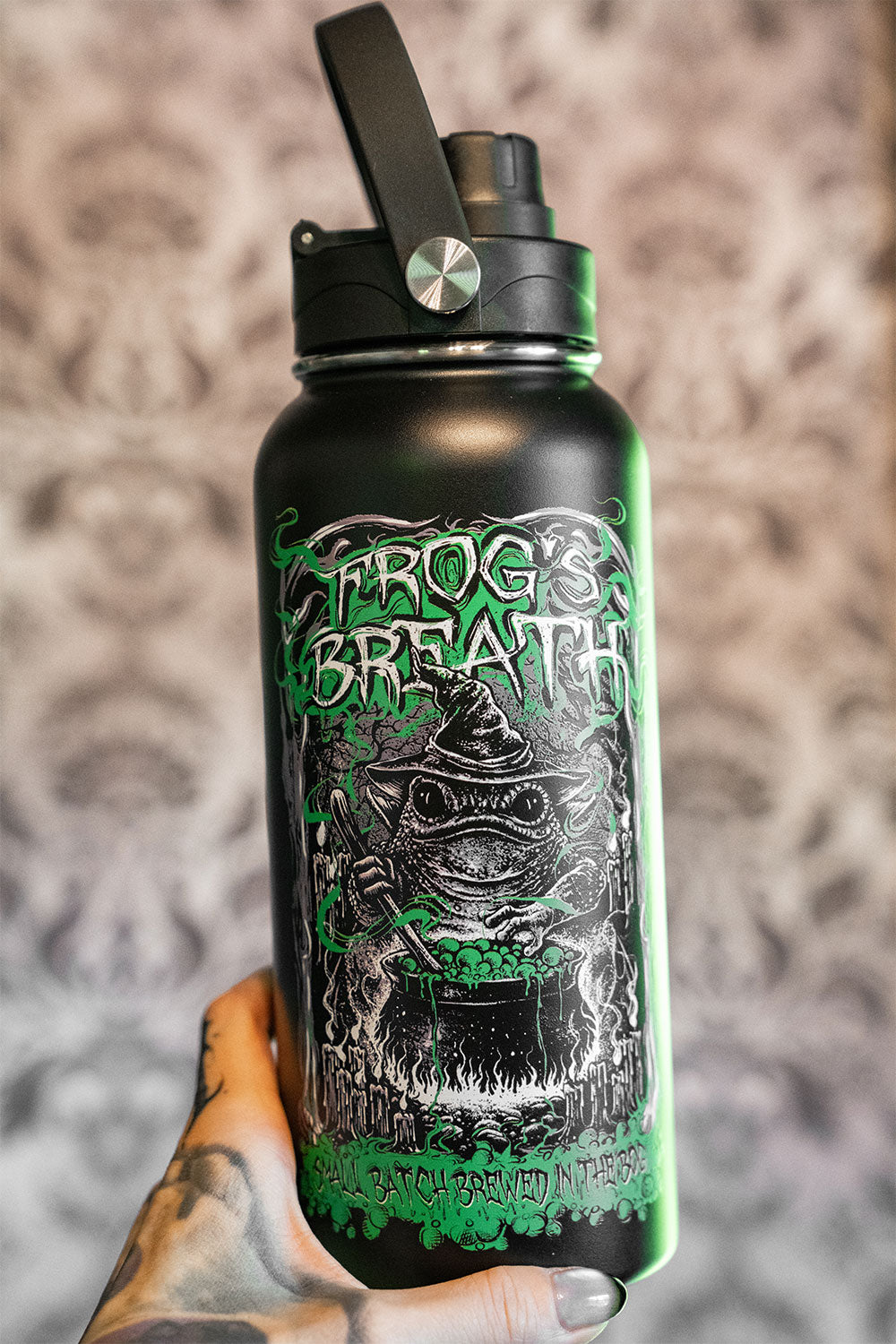 Frog's Breath water bottle tumbler
