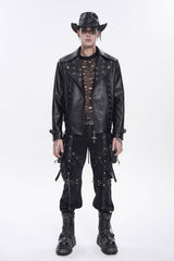 Devil Fashion Mens studded jacket
