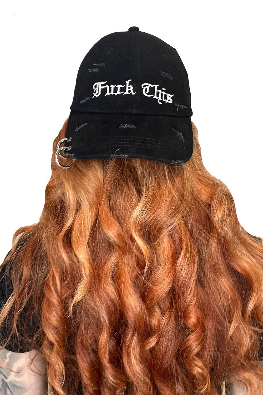 Fuck This Pierced Baseball Cap - hats & scarves & headwear - VampireFreaks - VampireFreaks