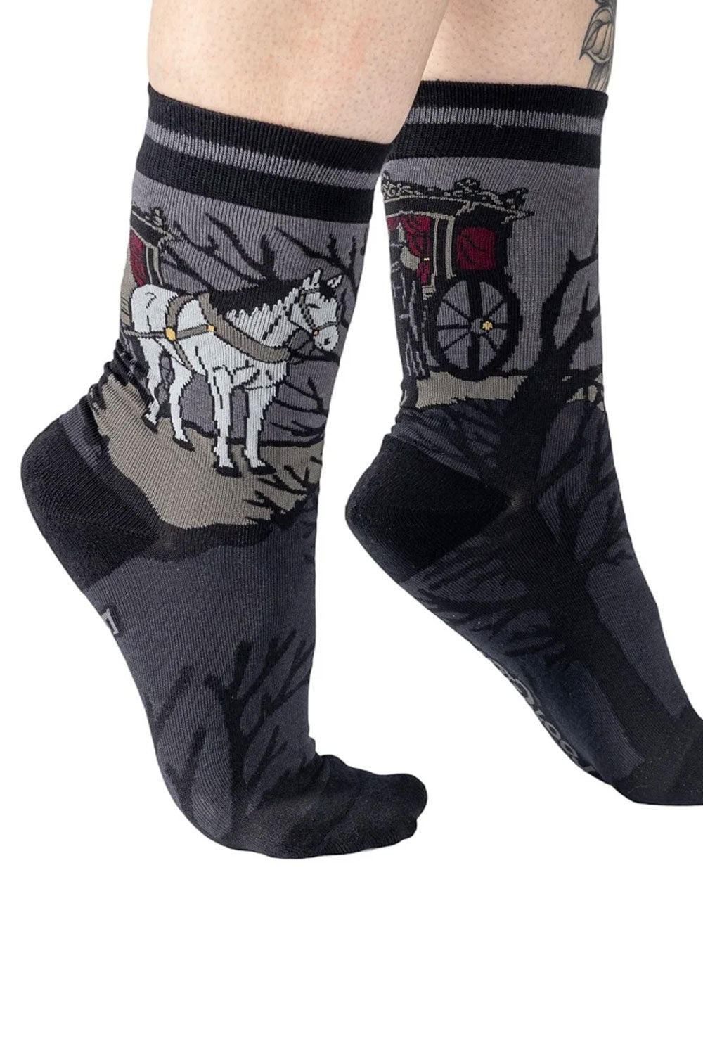Hearse in the Hollow Crew Socks from foot clothes