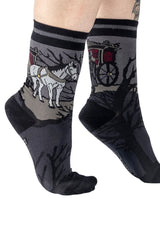 Hearse in the Hollow Crew Socks from foot clothes