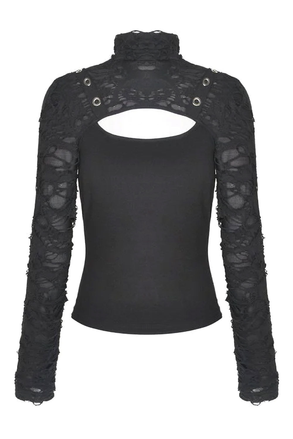 Funeral Crasher Distressed Top - womens tops - VampireFreaks - Dark In Love