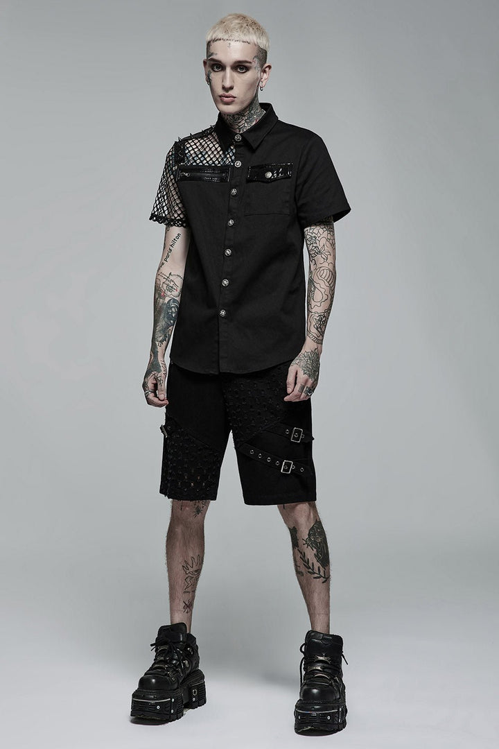 Funeral Parlor Button Up Shirt - mens tops - VampireFreaks - Punk Rave