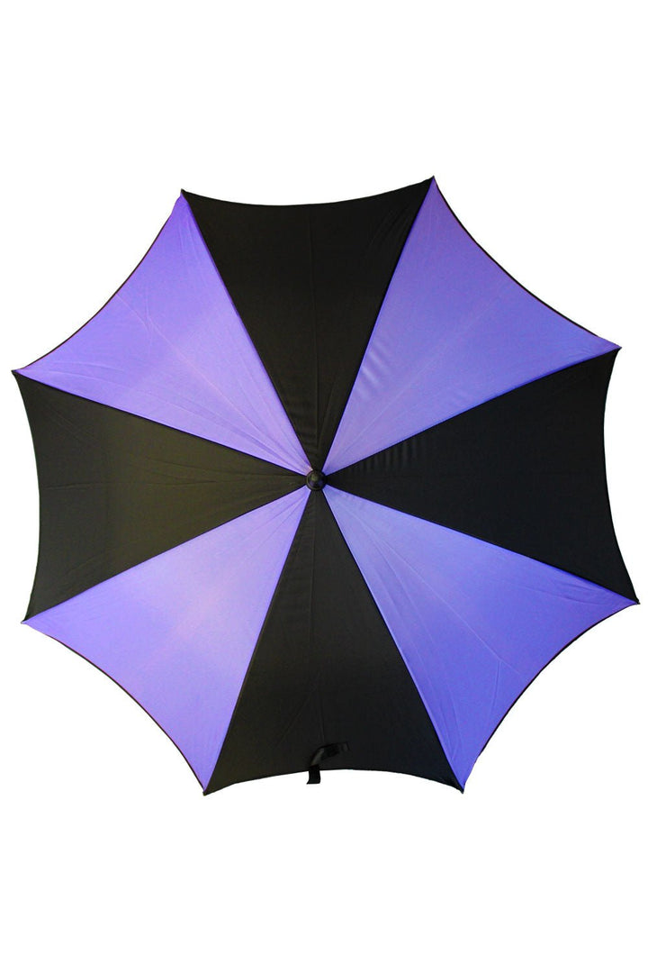 Funeral Procession Umbrella [BLACK/PURPLE] - umbrellas - VampireFreaks - VampireFreaks