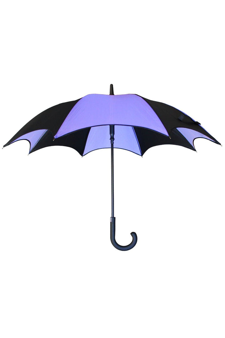 Funeral Procession Umbrella [BLACK/PURPLE] - umbrellas - VampireFreaks - VampireFreaks