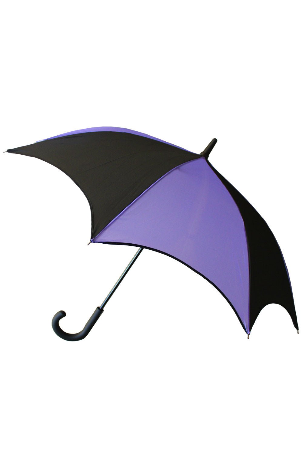 Funeral Procession Umbrella [BLACK/PURPLE] - umbrellas - VampireFreaks - VampireFreaks