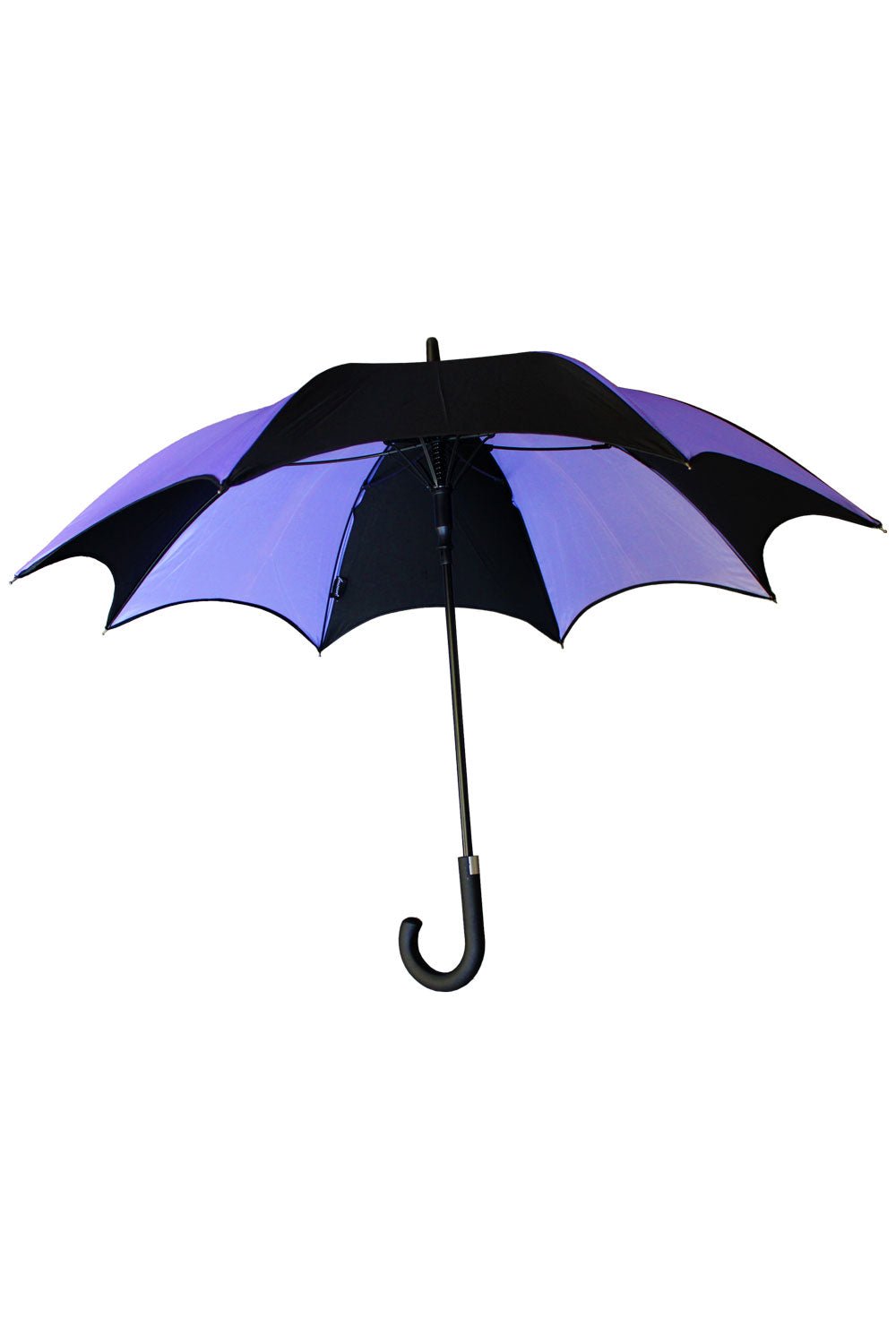 Funeral Procession Umbrella [BLACK/PURPLE] - umbrellas - VampireFreaks - VampireFreaks