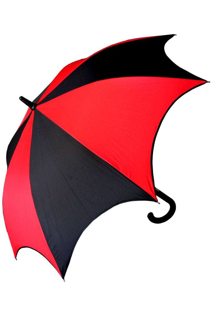 Funeral Procession Umbrella [BLACK/RED] - umbrellas - VampireFreaks - VampireFreaks