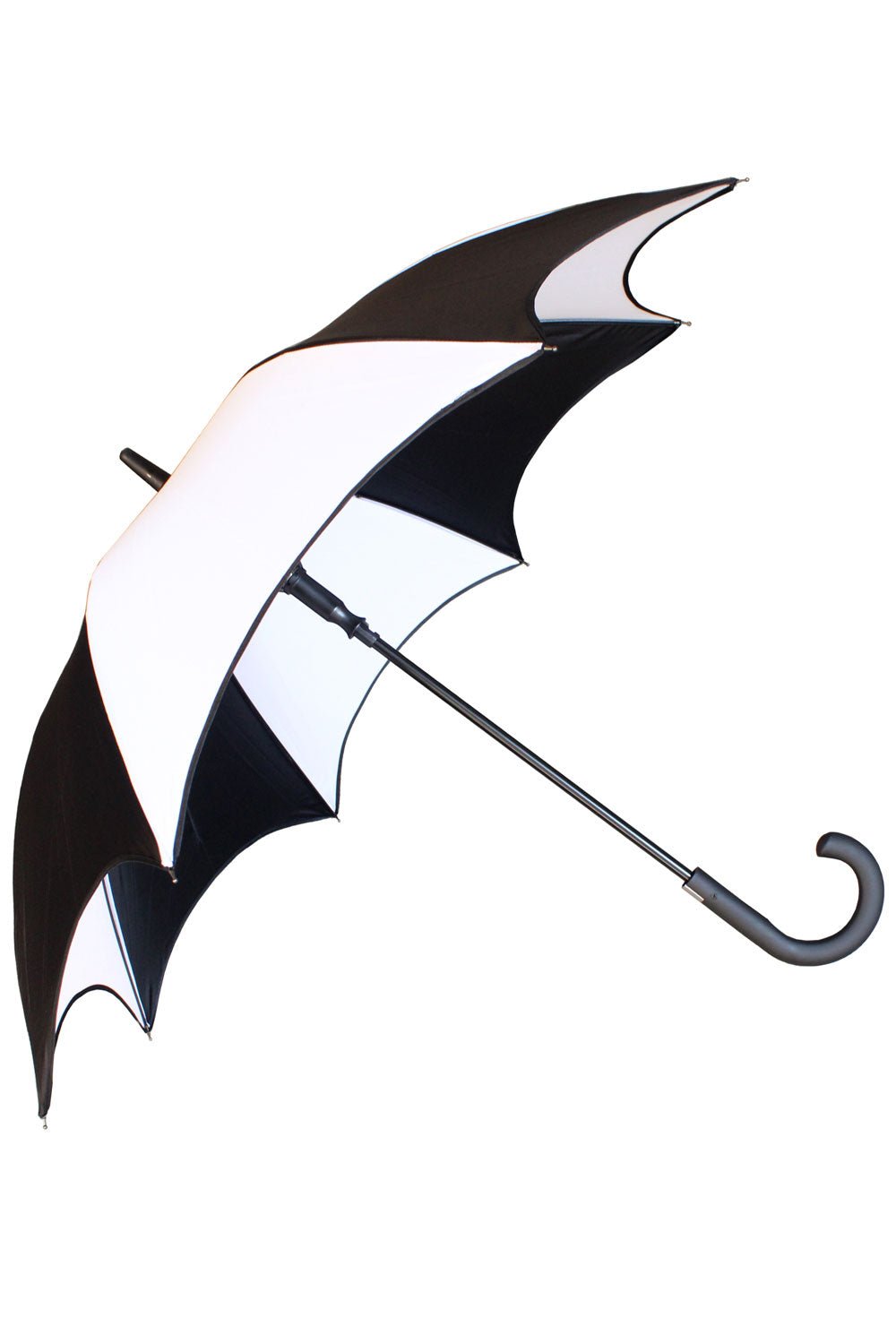 Funeral Procession Umbrella [BLACK/WHITE] - umbrellas - VampireFreaks - VampireFreaks