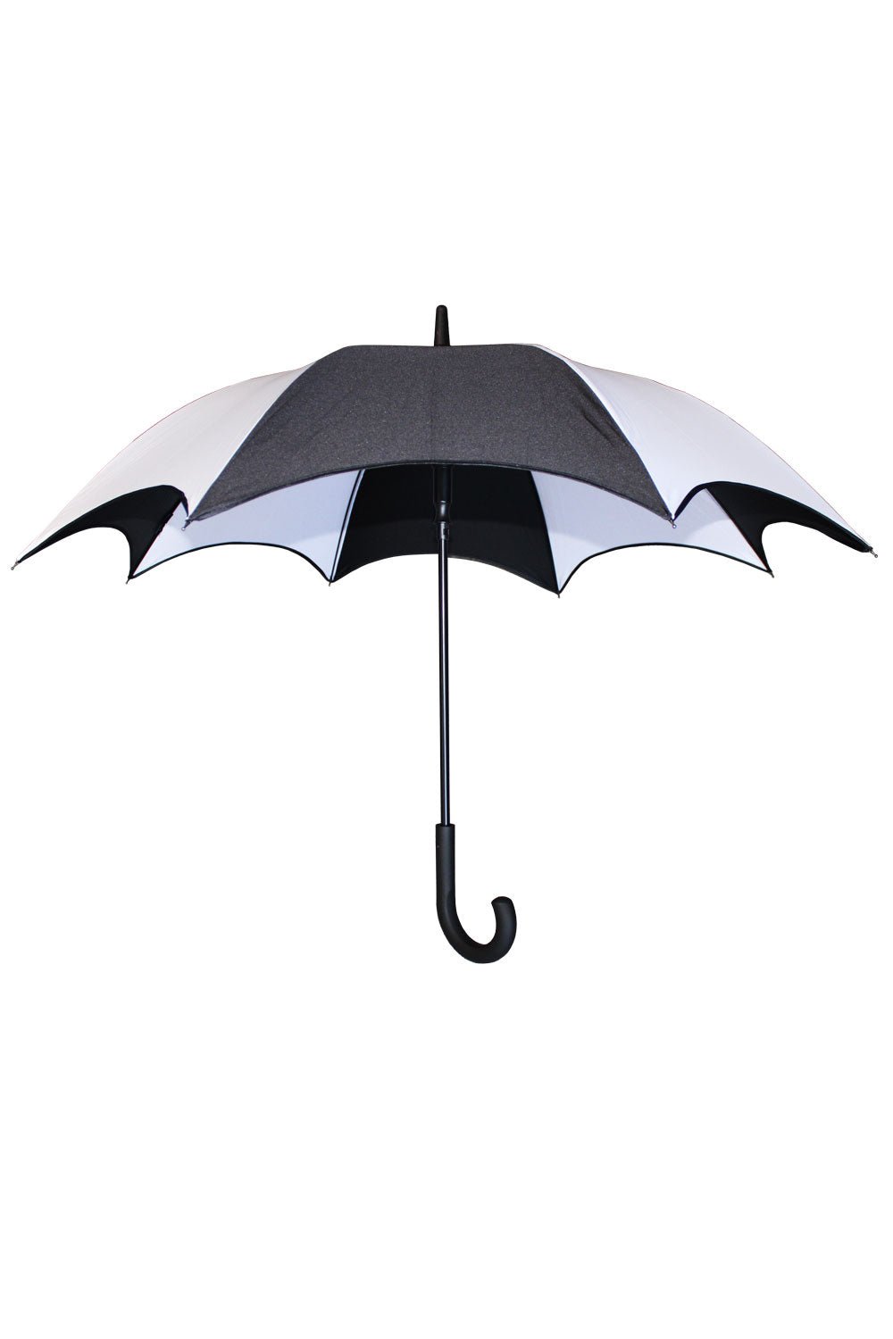 Funeral Procession Umbrella [BLACK/WHITE] - umbrellas - VampireFreaks - VampireFreaks