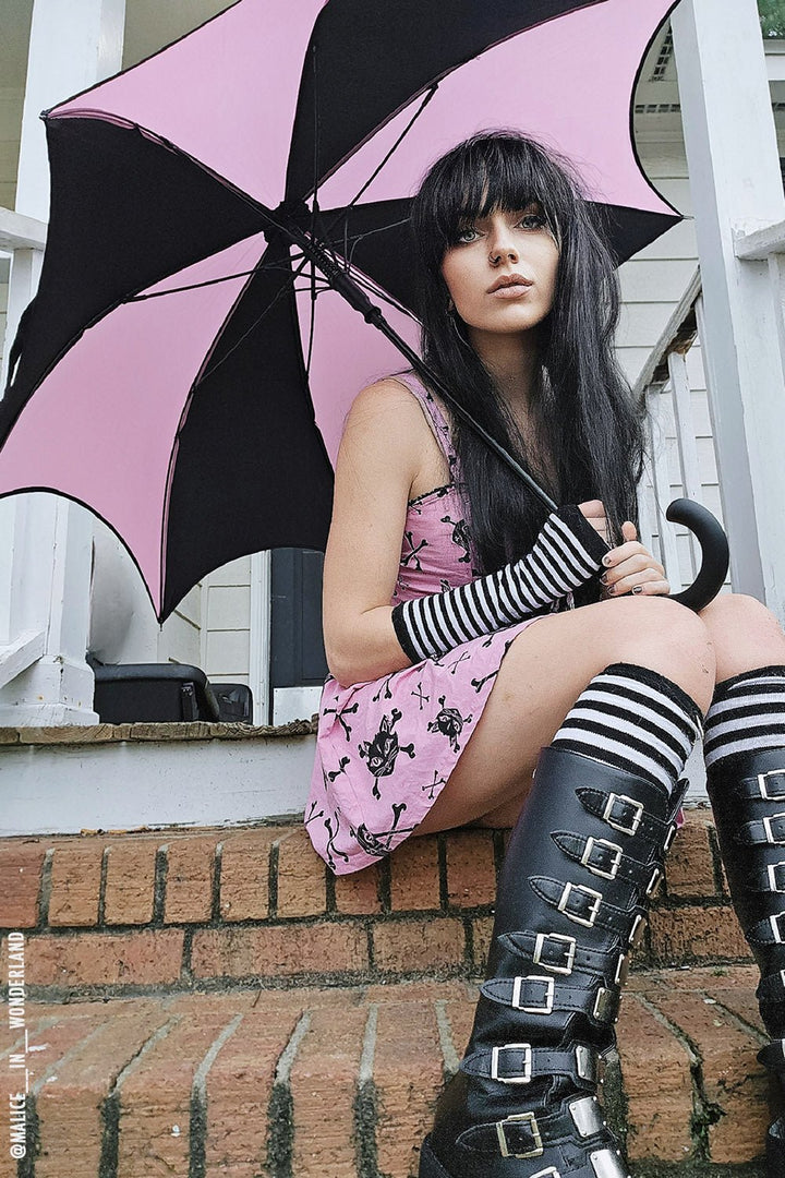 Funeral Procession Umbrella [PASTEL PINK] - umbrellas - VampireFreaks - VampireFreaks