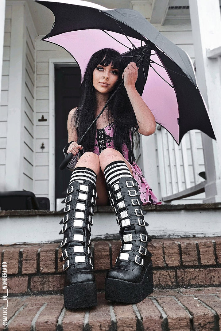 Funeral Procession Umbrella [PASTEL PINK] - umbrellas - VampireFreaks - VampireFreaks