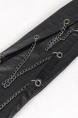 Funeral Wake Leather Necktie - hats & scarves & headwear - VampireFreaks - Devil Fashion
