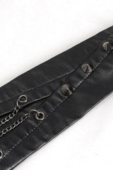 Funeral Wake Leather Necktie - hats & scarves & headwear - VampireFreaks - Devil Fashion