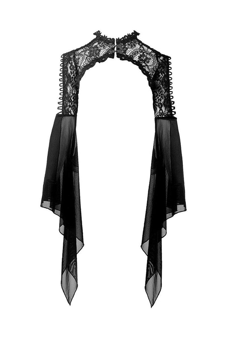 Funerary Flared Sleeve Gothic Bolero - womens outerwear - VampireFreaks - Dark In Love