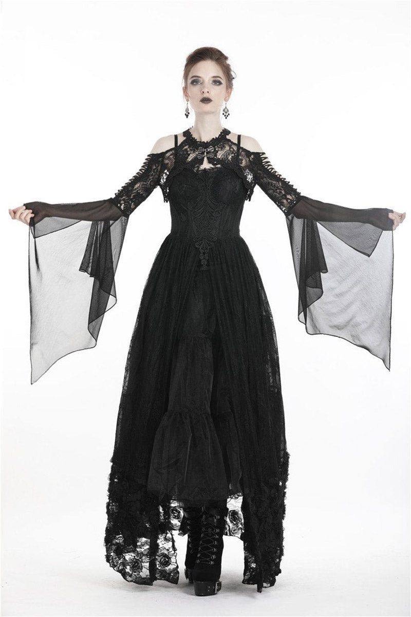 Funerary Flared Sleeve Gothic Bolero - womens outerwear - VampireFreaks - Dark In Love