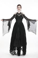 Funerary Flared Sleeve Gothic Bolero - womens outerwear - VampireFreaks - Dark In Love