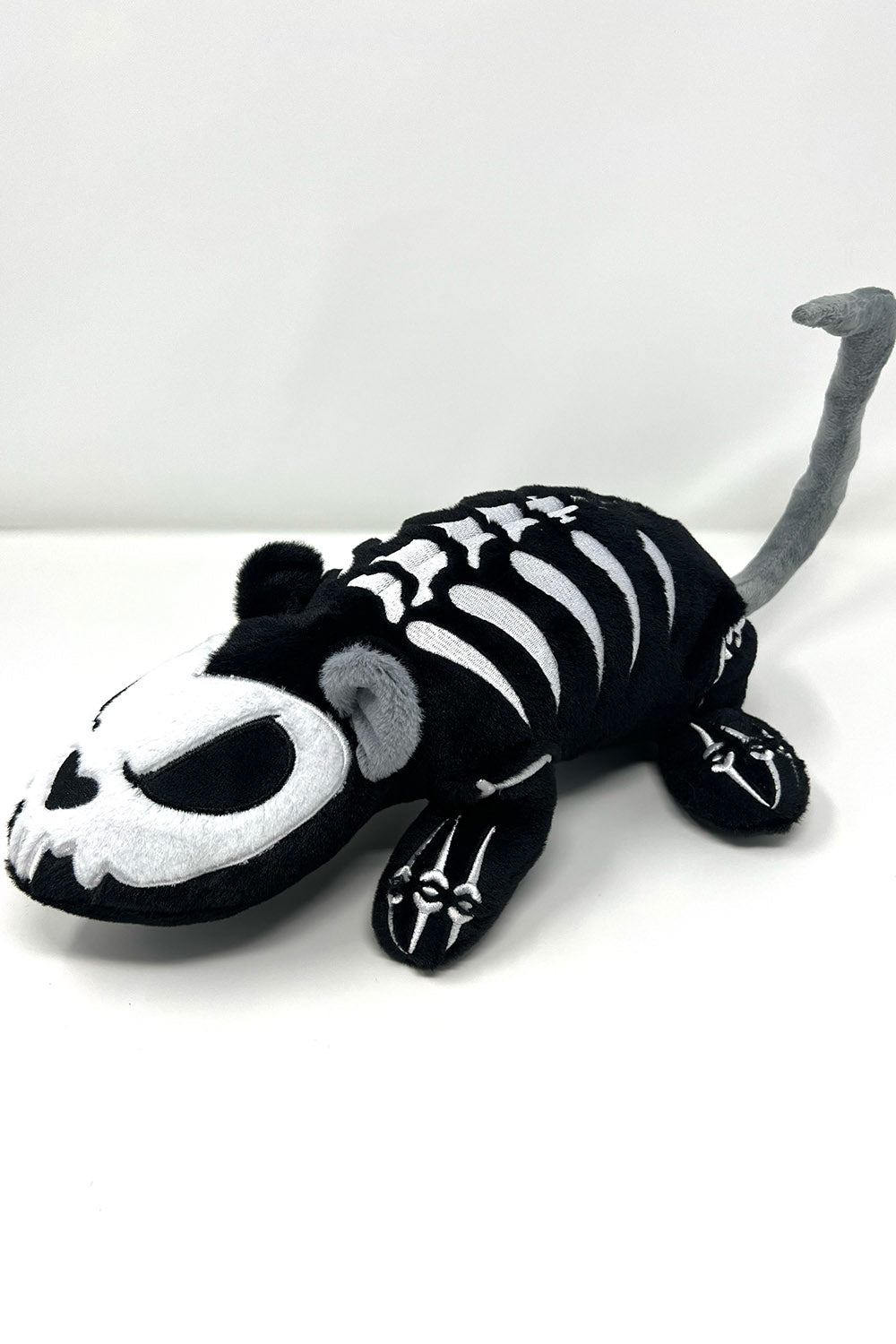 embroidered skeleton  rodent mouse rat plushie 