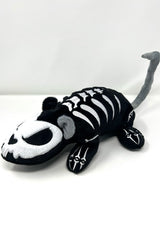embroidered skeleton  rodent mouse rat plushie 