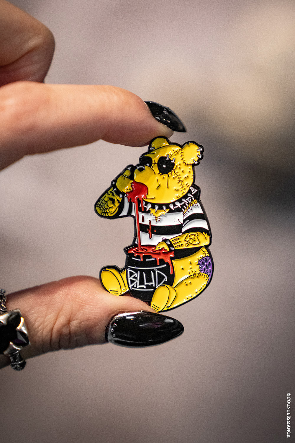 funny parody punk rock enamel pin