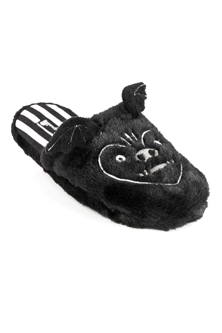 Furry Bat Slippers - womens shoes - VampireFreaks - Sourpuss