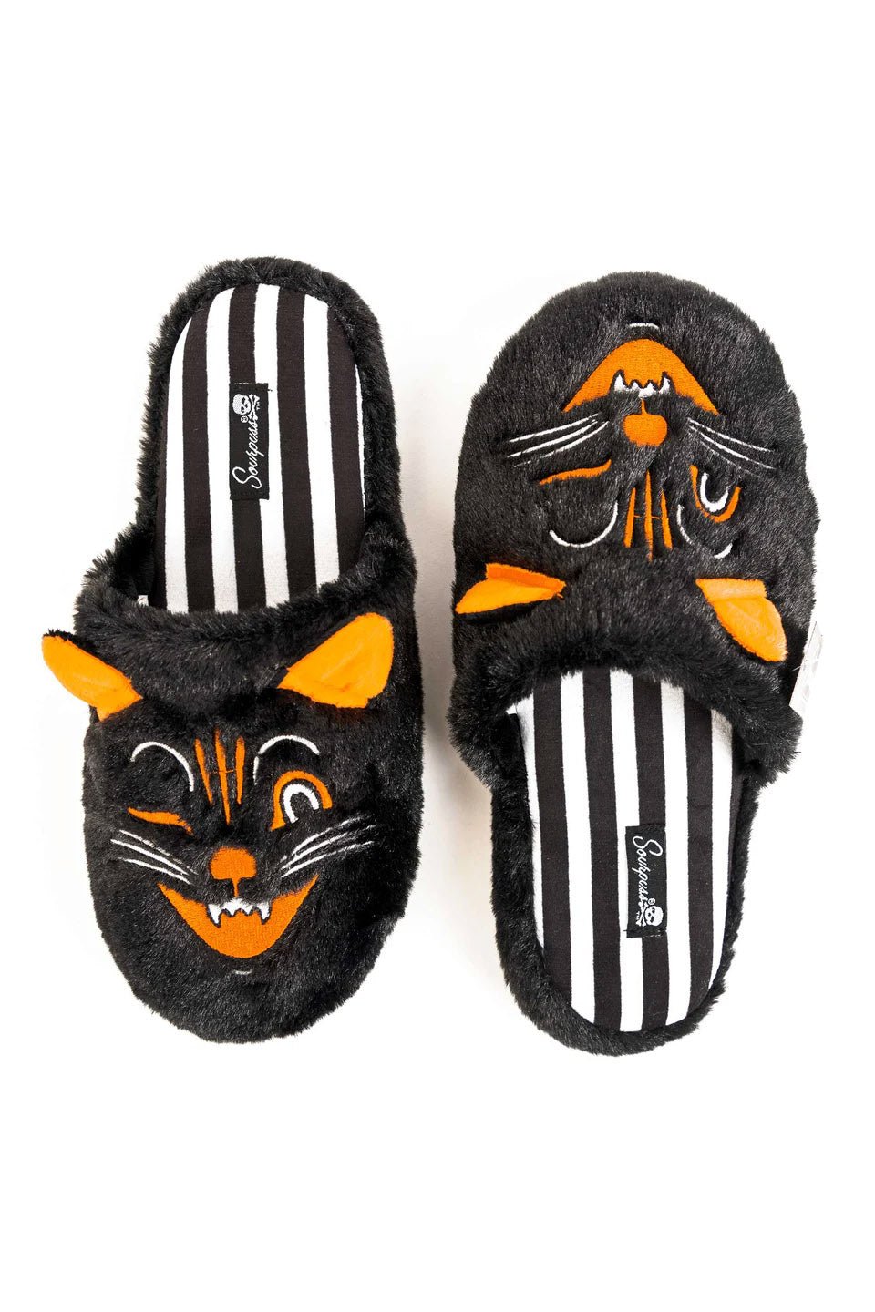 Furry Jinx the Cat Slippers - womens shoes - VampireFreaks - Sourpuss