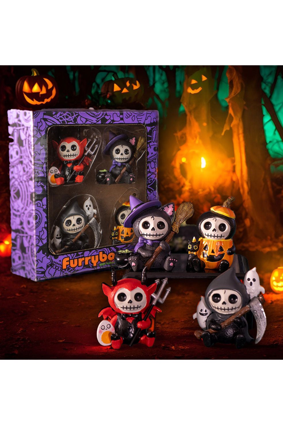 Furrybones Halloween 2023 Limited Edition 4 - Pc Set - toys - VampireFreaks - Furrybones