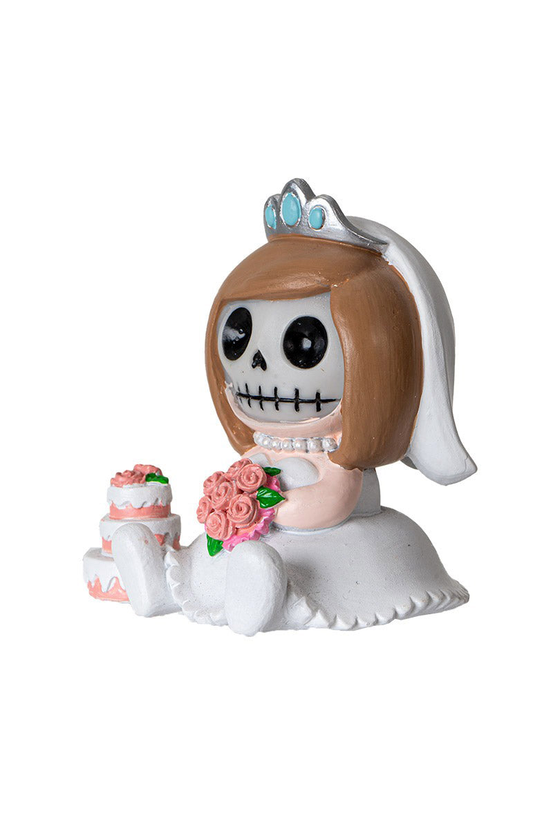 furrybones bride skeleton statue 