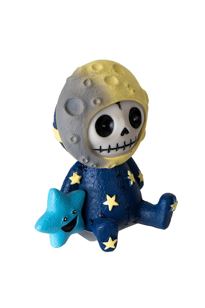 hand-painted kawaii moon statue