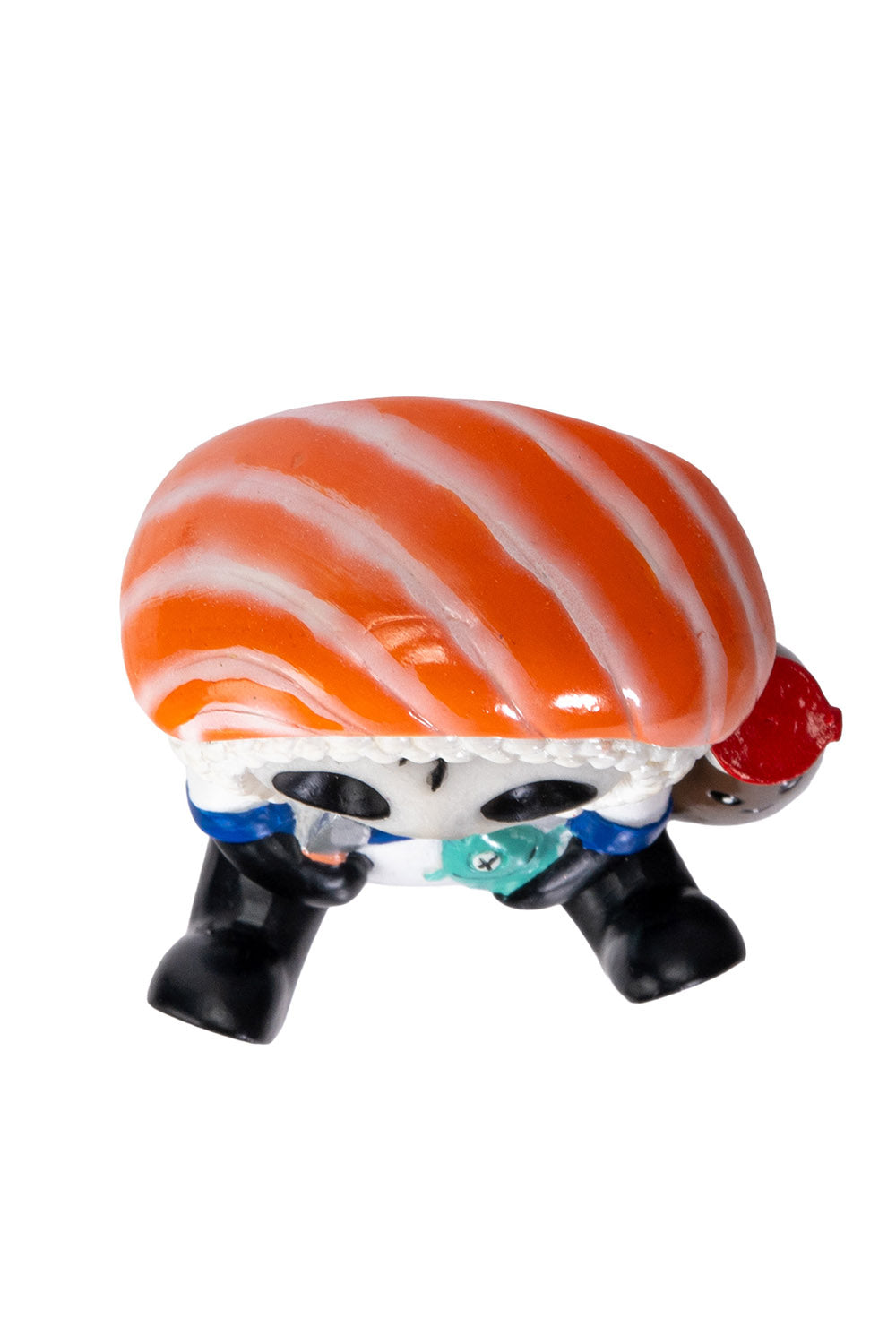 funny 3d sculpted hand-painted resin sake sushi skeleton figure by furrybones