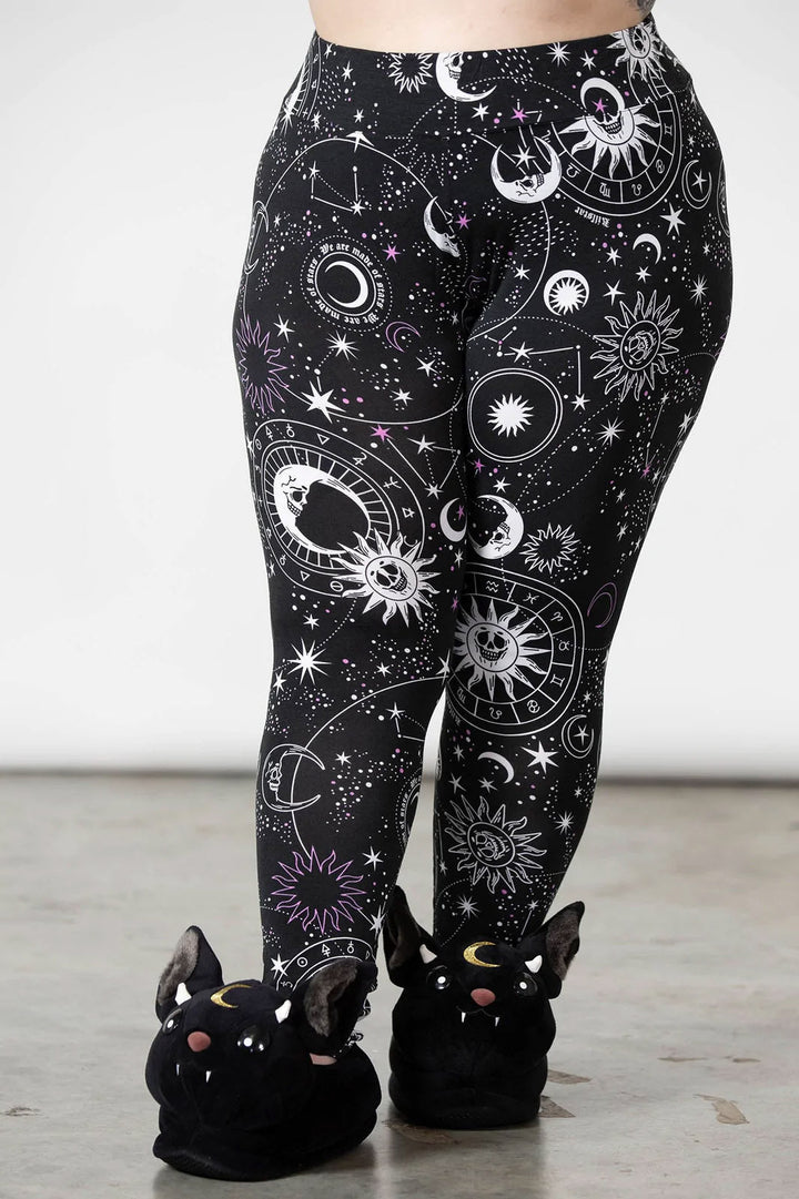 Galaxy Lounge Leggings - womens bottoms - VampireFreaks - Killstar