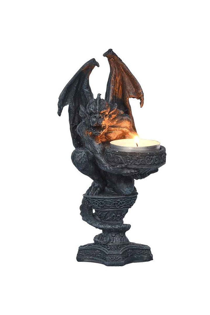 Gargoyle Candle Holder - housewares - VampireFreaks - Pacific Giftware