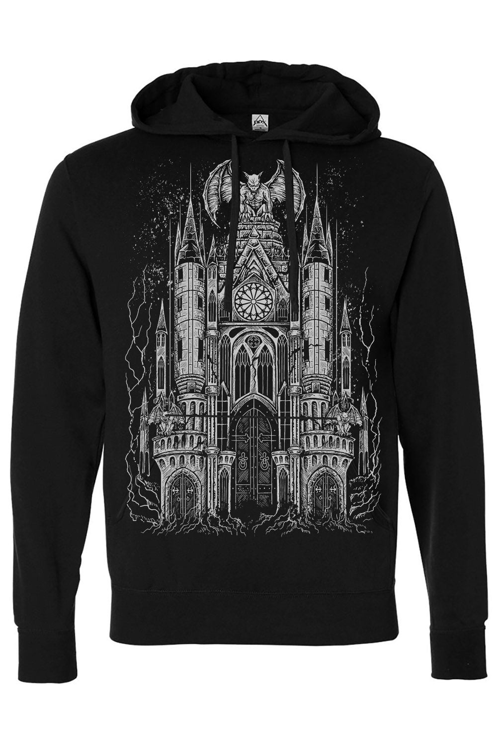 Gargoyle Cathedral Hoodie [METALLIC SILVER] - mens outerwear - VampireFreaks - VampireFreaks