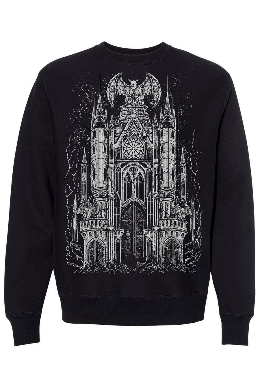 Gargoyle Cathedral Sweatshirt [METALLIC SILVER]