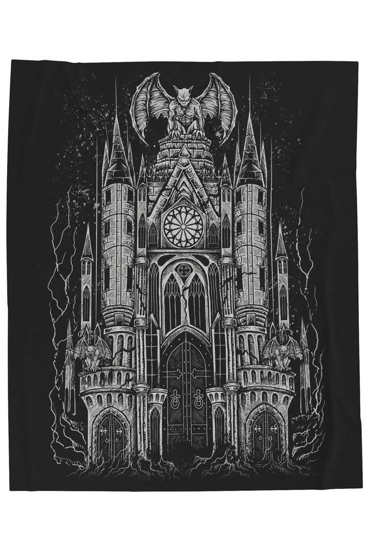 Gargoyle Cathedral Throw Blanket - housewares - VampireFreaks - VampireFreaks