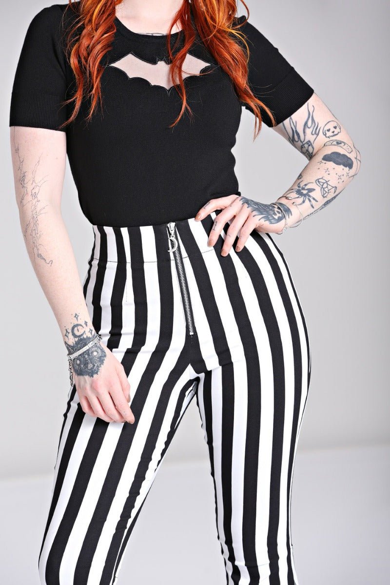 Gaspar Trousers - womens bottoms - VampireFreaks - Hell Bunny