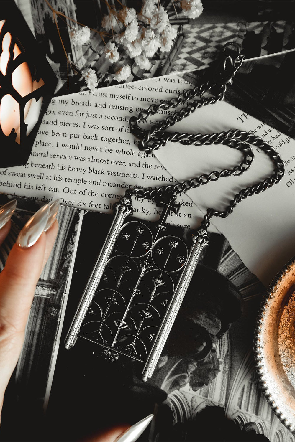 hypoallergenic gothic renaissance necklace 