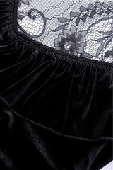 Gatsby Gothic Velvet Midi Dress - dresses - VampireFreaks - Dark In Love