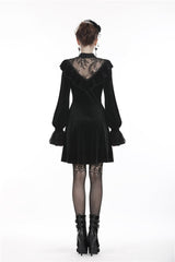 Gatsby Gothic Velvet Midi Dress - dresses - VampireFreaks - Dark In Love