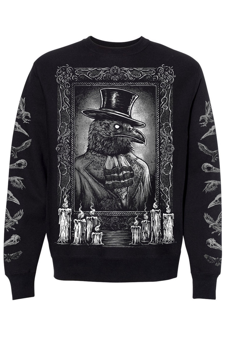 gothic raven sweatshirt