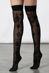 Gerta Mesh Stockings - socks & stockings - VampireFreaks - Killstar