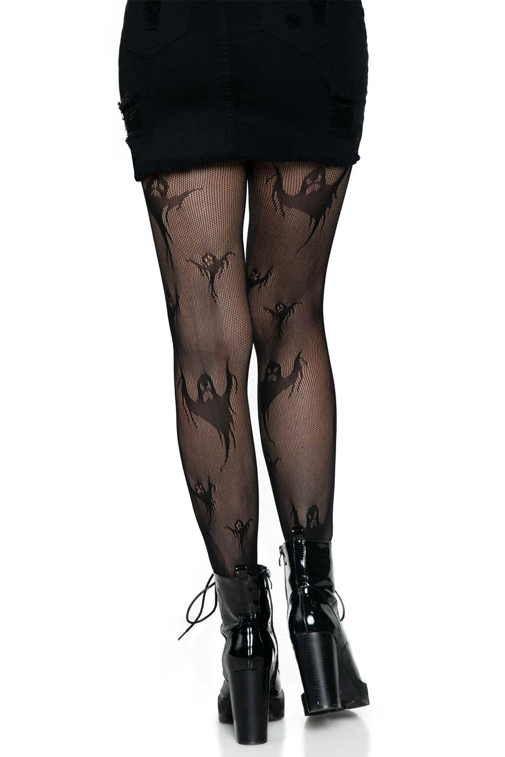 Get Ghosted Fishnet Tights - socks & stockings - VampireFreaks - Leg Avenue