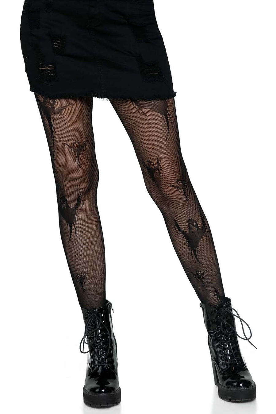 Get Ghosted Fishnet Tights - socks & stockings - VampireFreaks - Leg Avenue