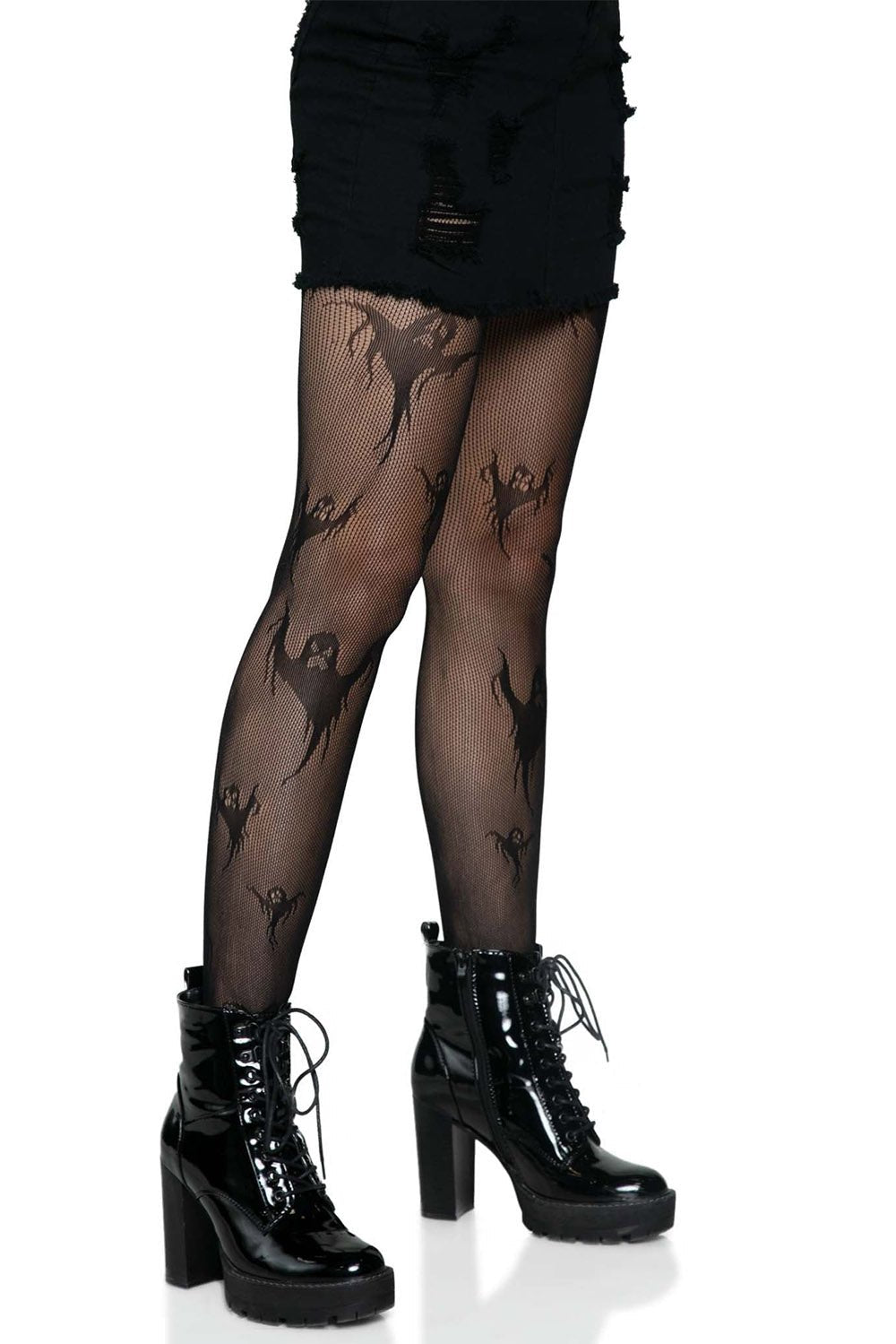 Get Ghosted Fishnet Tights - socks & stockings - VampireFreaks - Leg Avenue