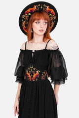 dark fairytale cottagecore witchy corset